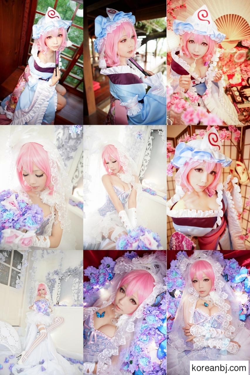 Sexy Lolita Yuyuko Cosplay