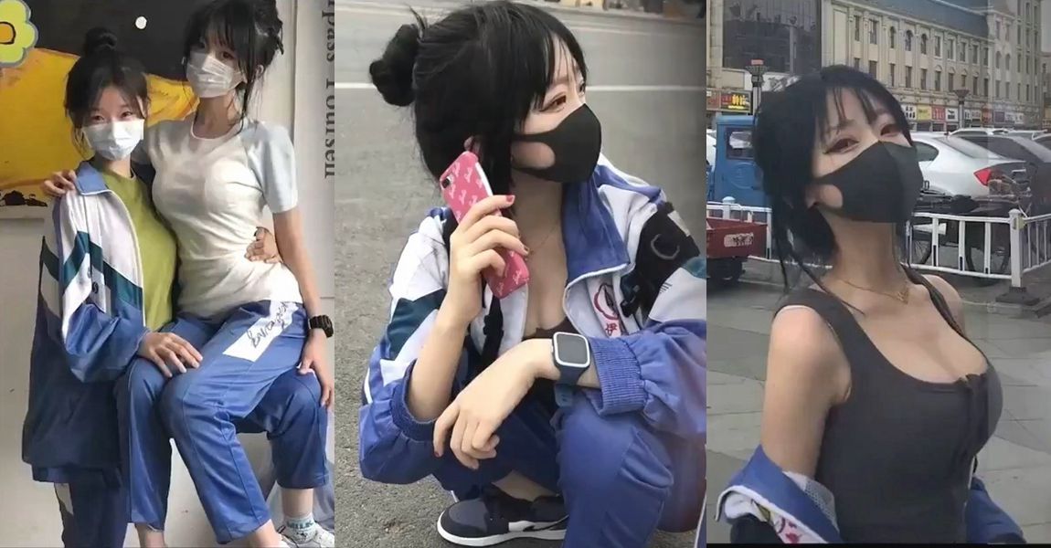 교복을 입은 예쁜 여자