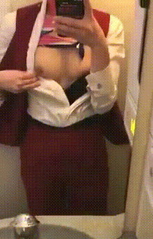 Stewardess candid video 스튜어디스 몰카 영상 유출.