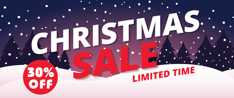 Merry Chrismas and Happy New Year Sale 30% off