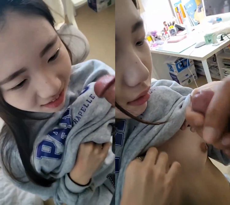 내 수줍은 여자친구가 내게 오럴 섹스를 해줬어.